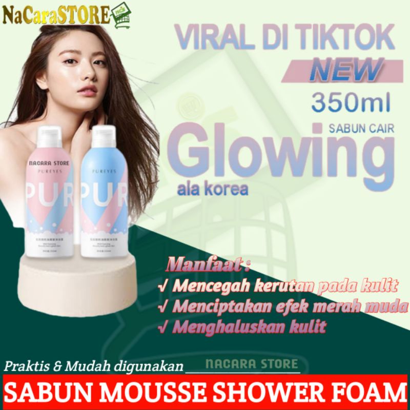 Original 100% PUREYES SHOWER GEL FOAM WHITENING / SABUN PEMUTIH BADAN