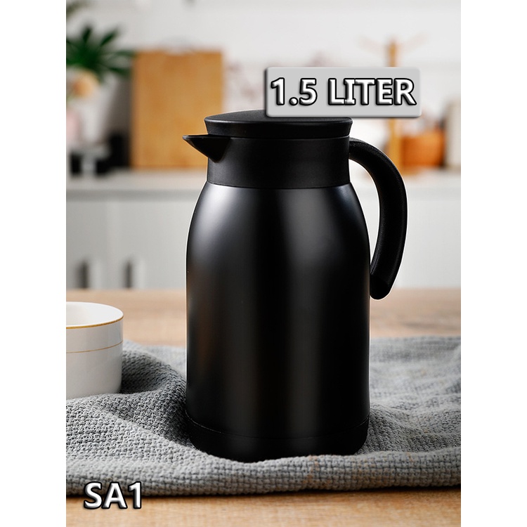 Teko Kettle Hitam 1.5L Elegant / Teko Teh Kopi Bagus