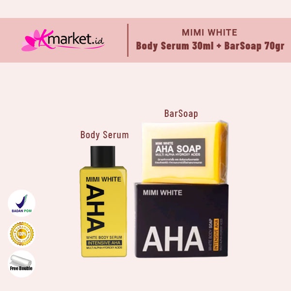 Mimi White Paket Serum 30ML - Barsoap 70GR