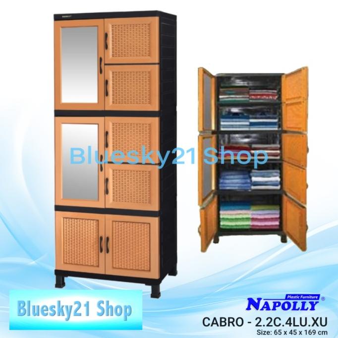 

LEMARI PLASTIK NAPOLLY 4 SUSUN CABRO 2.2C 4LU.XU -MOTIF ROTAN MURAH stock ready