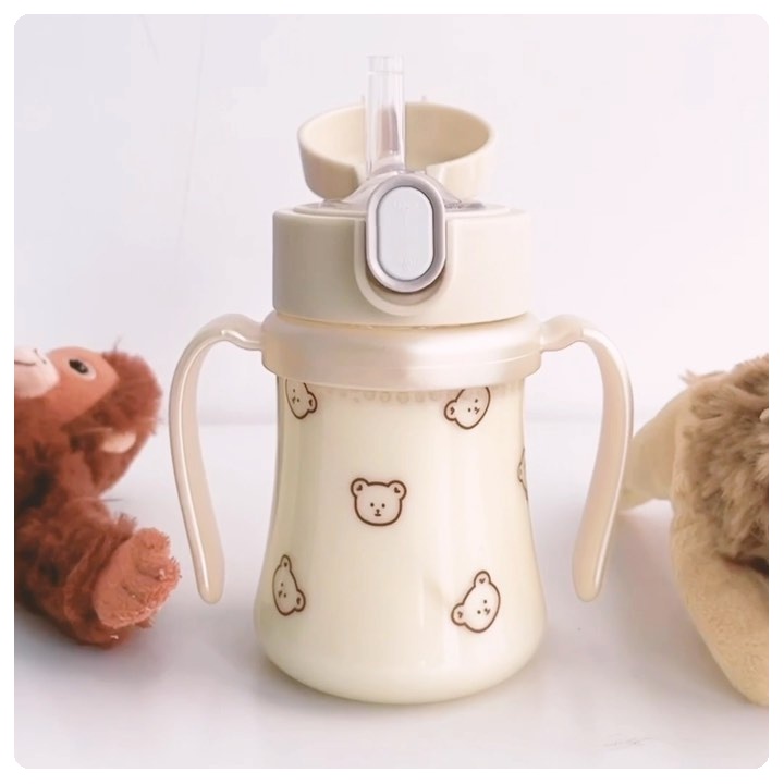 Grosmimi PPSU Dotgom Weighted Straw Cup | Botol Minum Anak