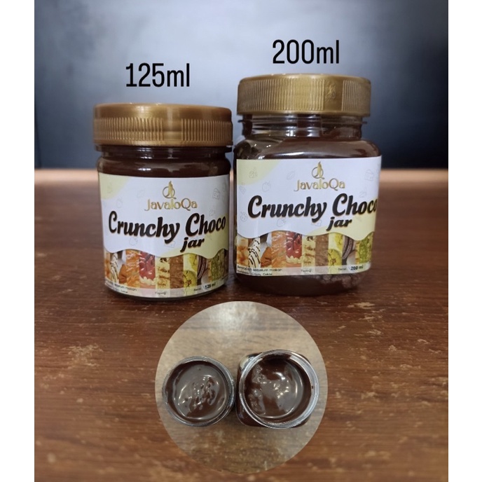 JAVALOQA CRUNCHY CHOCO JAR CRUST MINI 125 ML/ RICE CRISPY COKLAT LUMER MELTED / NYAMNYAM