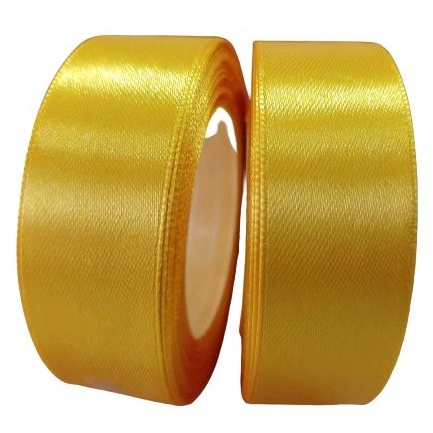 

Pita Satin Kuning Ukuran 1 inch / 2,5 cm Per Roll