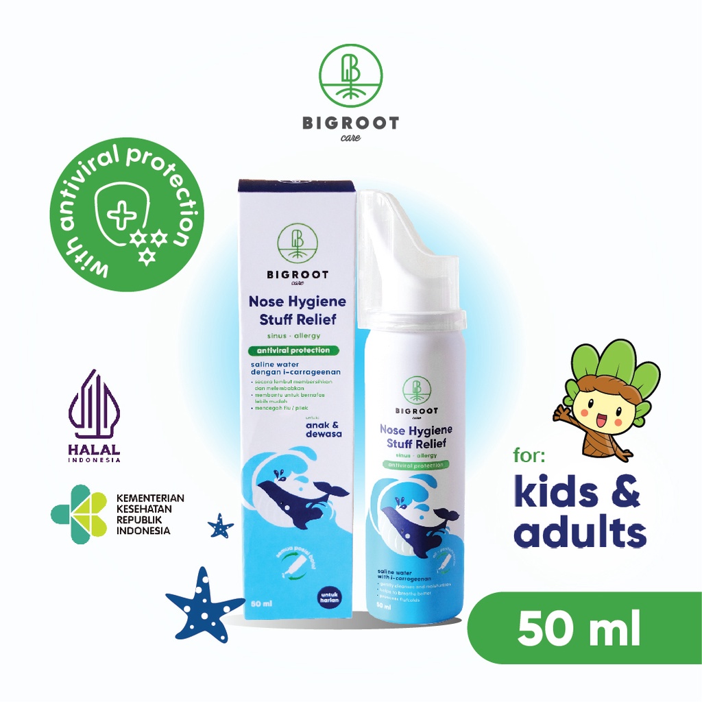 Bigroot Nose Hygiene Stuff Relief Pembersih Hidung Anak dan Dewasa 50ml