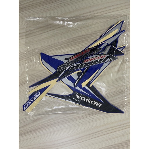 STIKER STRIPING VARIO TECHNO 125 TAHUN 2014 BIRU