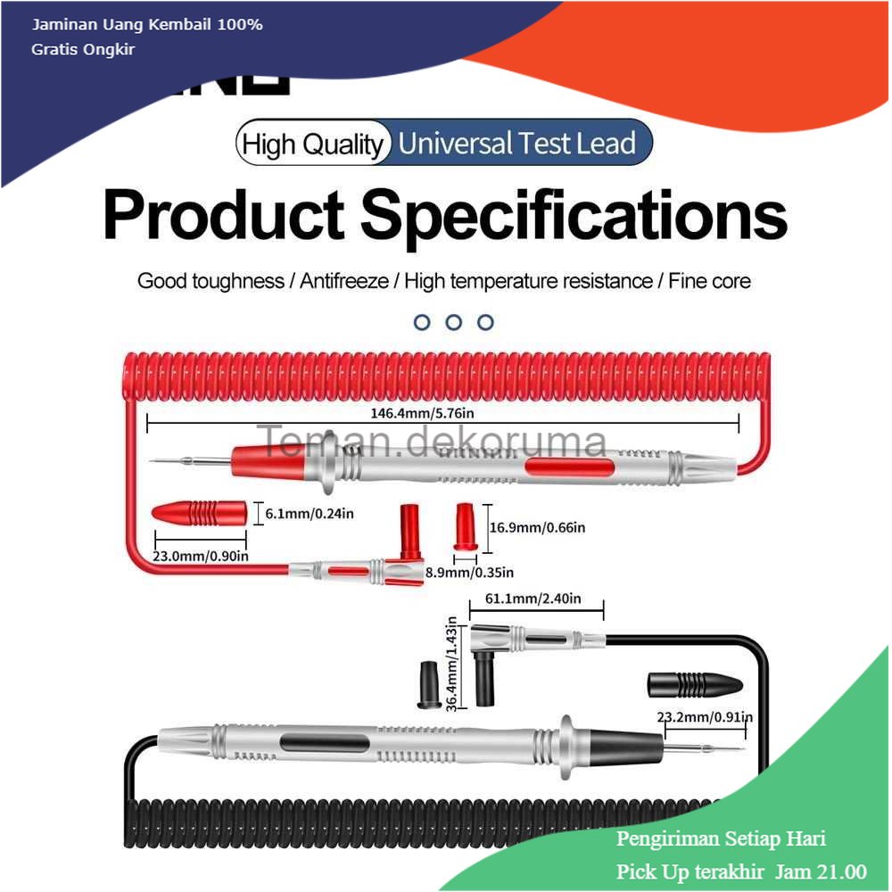 TD - PR2 ANENG Kabel Digital Multimeter Silicon Spring Wire 20A 1000V - PT2010