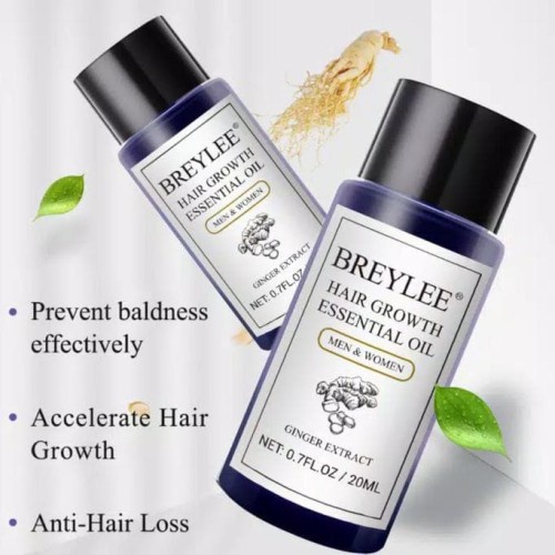 BREYLEE Hair Growth Essential Oil 20ml Original (Serum Penumbuh Rambut)