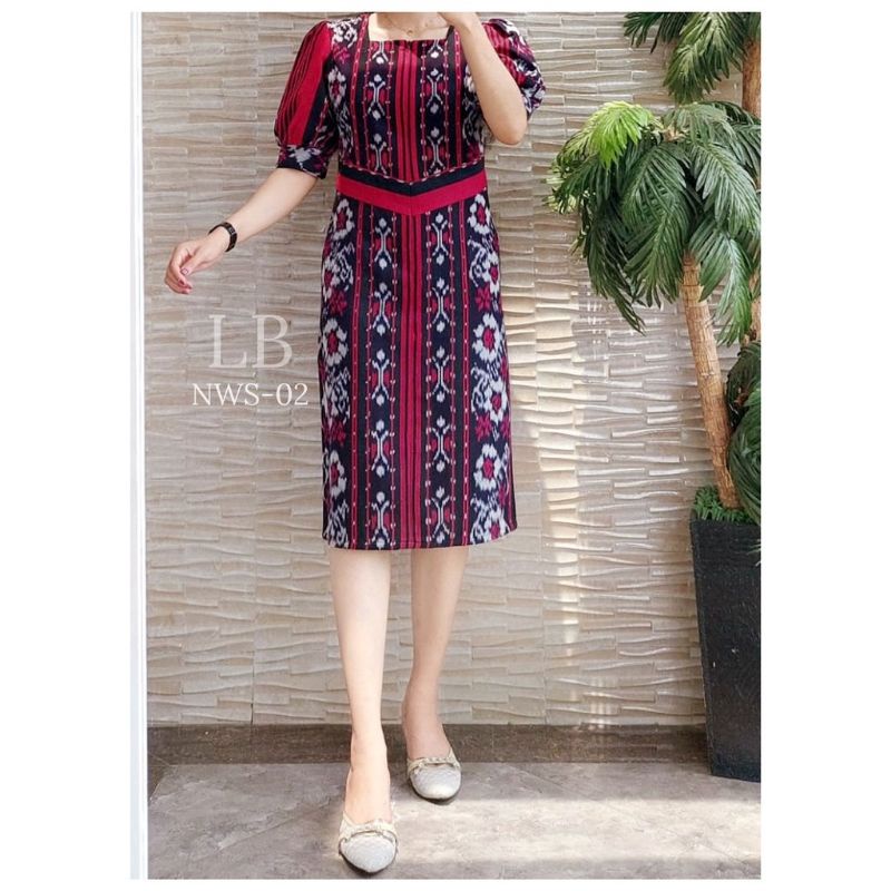 DRESS PESTA, BAJU SERAGAM TENUN AZZAHRA