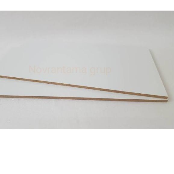 Multiplek / Triplek melamin putih 6mm (120x60)cm, melaminto plywood