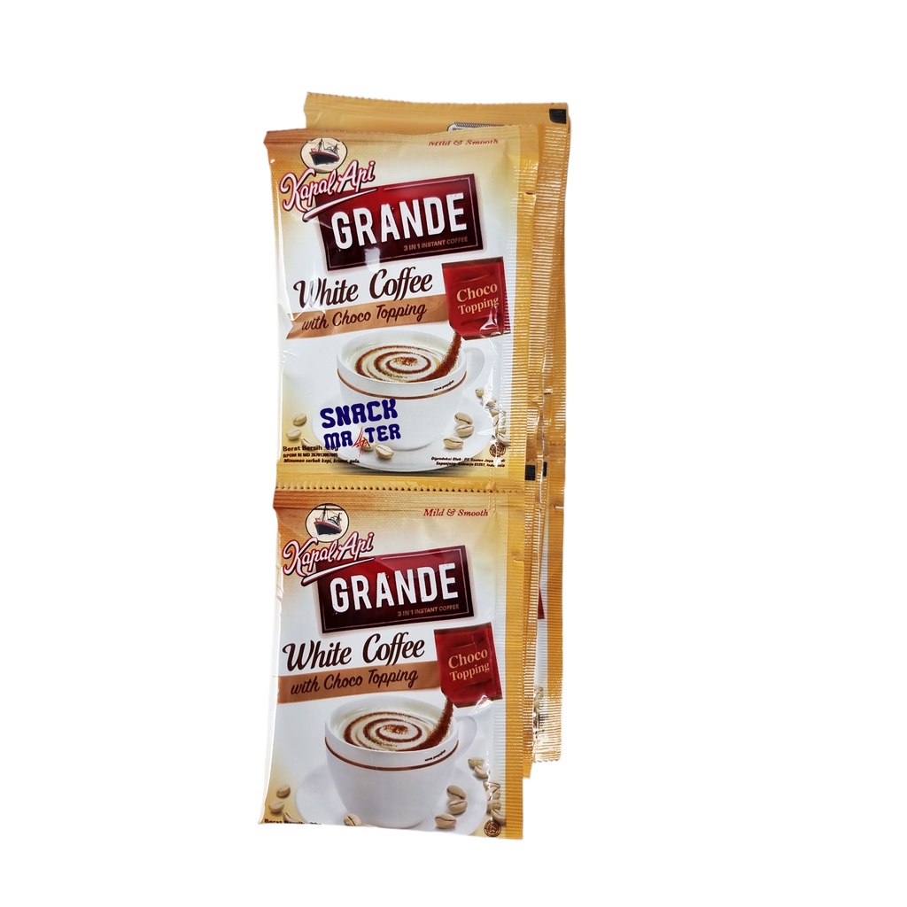 Jual Kopi Kapal Api Grande White Coffee Renceng Netto Bks X Gr Shopee Indonesia