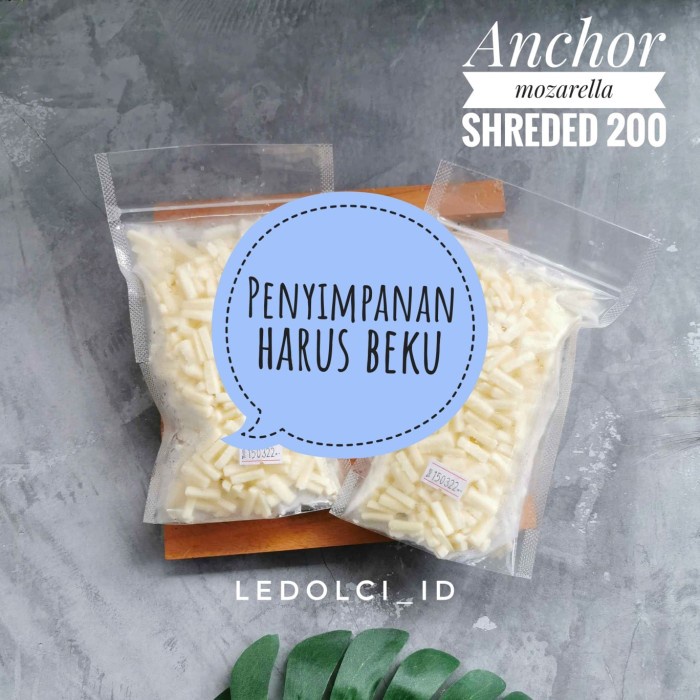 

T0P ANCHOR KEJU MOZZARELLA MOZARELLA MOZARELA CHEESE PARUT REPACK 200 GRAM NICE