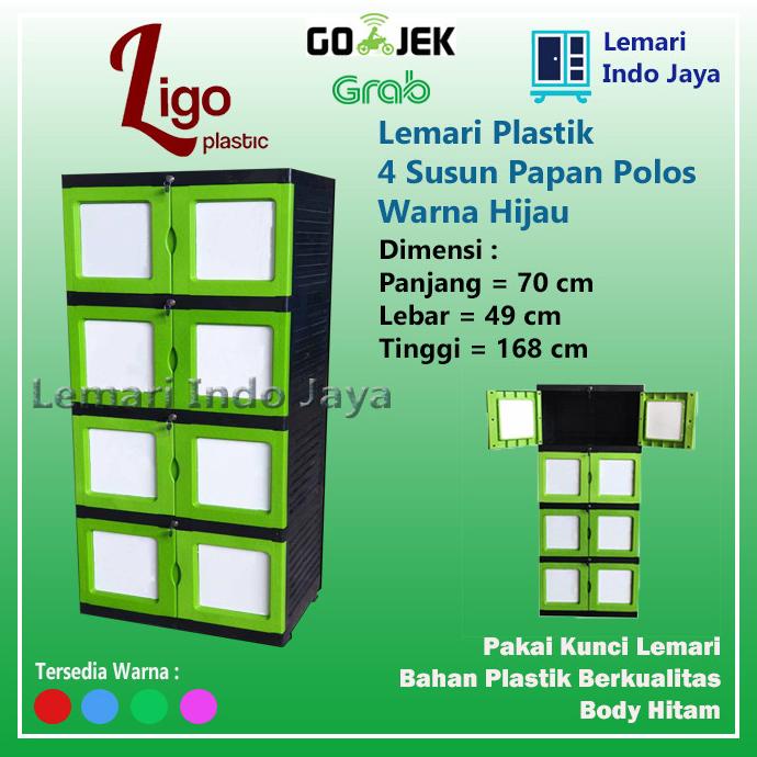 

Lemari Plastik 4 Susun Pintu Putih (KHUSUS CARGO) stock ready