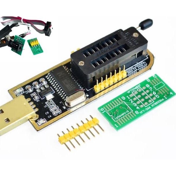 IC Programmer EEPROM Flash CH341A Programer Penjepit CH341 Clip bios