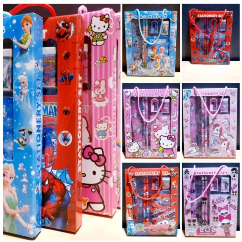 

Pensil Set Box Anak - Stationary Set - Paket Alat Tulis Karakter TK