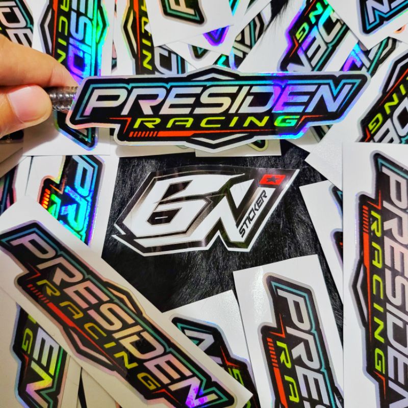 stiker viral sticker kata2 Hologram Presiden Racing