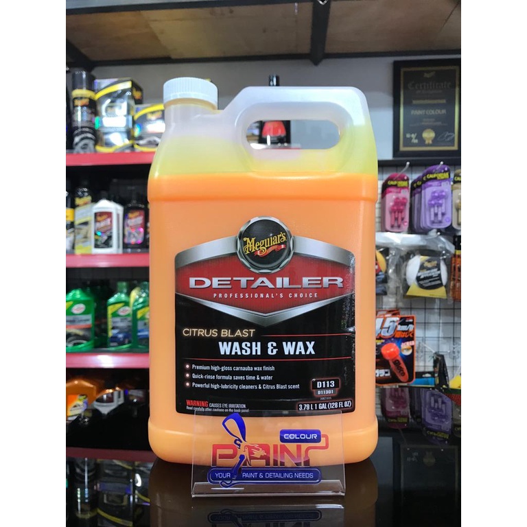 Meguiars CITRUS BLAST WASH &amp; WAX SHAMPOO D113 3,79L