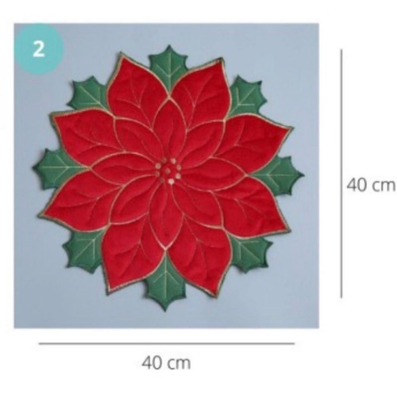 Flower xmas cloth decoration