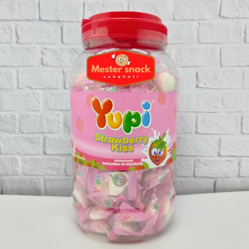 Yupi Kiss Toples 300 gram | Yupi Burger | Yupi | Permen Yupi | Yupi Bear | Yupi Kiloan | Yupi Bolicious | Yupi Marshmallow | Permen Yupi Toples | Permen Yupi