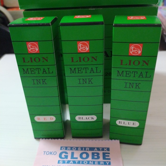

METAL INK LION LMN - I, 28 GR ( TINTA UNTUK NAMERATOR) MERAH, BIRU, HI
