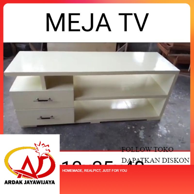 MEJA TV MINIMALIS KAYU MURAH 110X35X40
