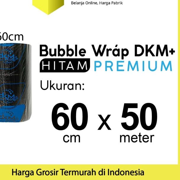 

Plastik Bubble Wrap Hitam 60cm x 50m DKM PLUS Bubblewrap ROLL