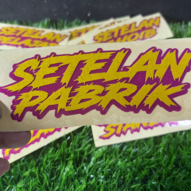 Sticker setelan pelajar Stelan standar Cuting stiker viral bahan timbul reflektive 1pcs