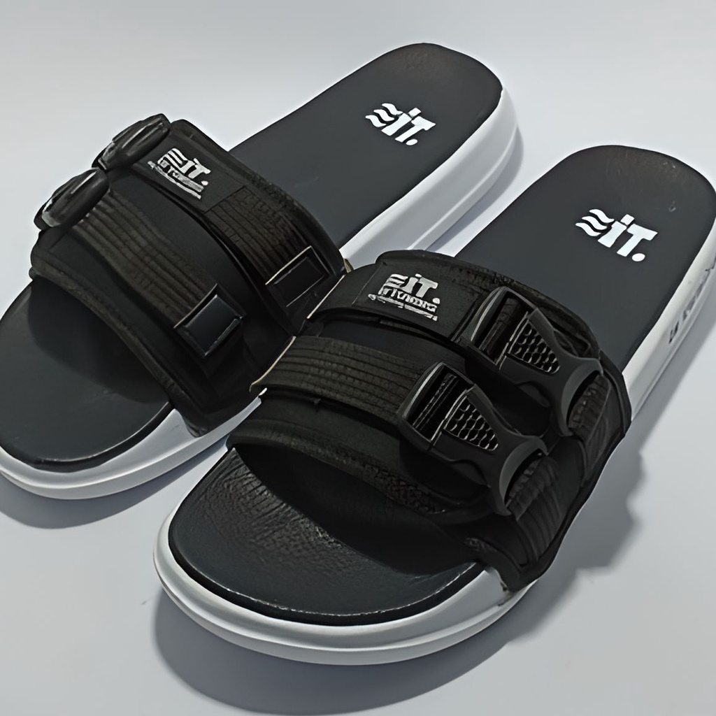 Sandal Slide Pria Sandal Slop Pria Distro Is-Tuning Footwear - Sendal Selop Cowok Pria Keren Kekinian Terbaru 2022