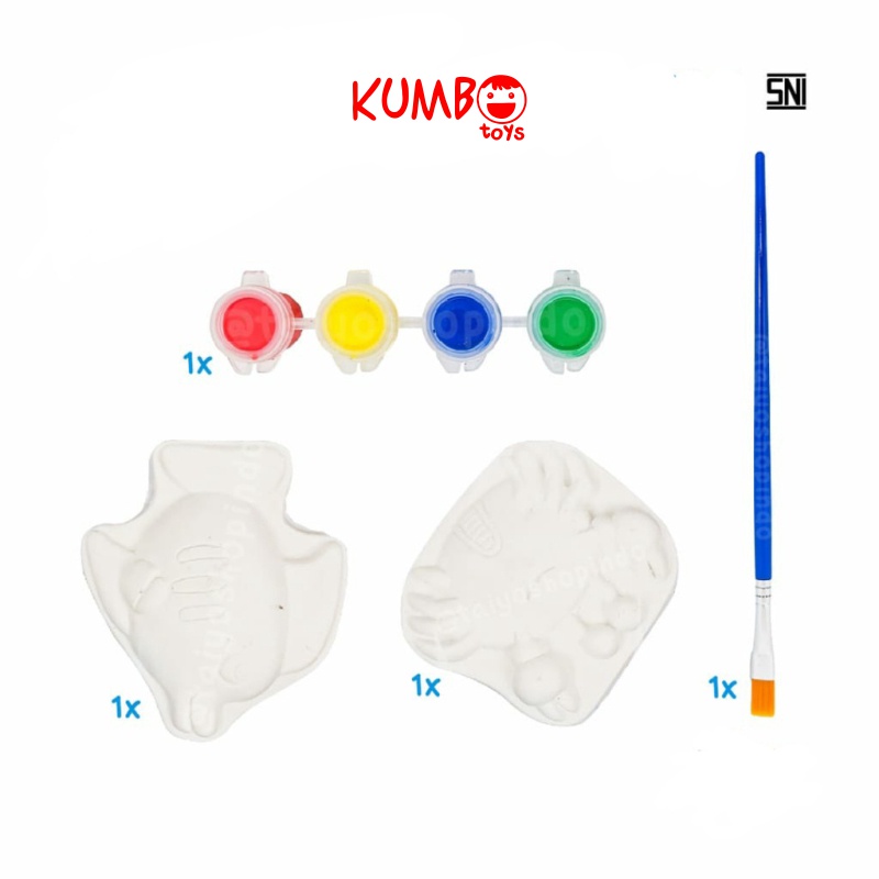 Mainan Edukasi Anak DIY Painting Gypsum