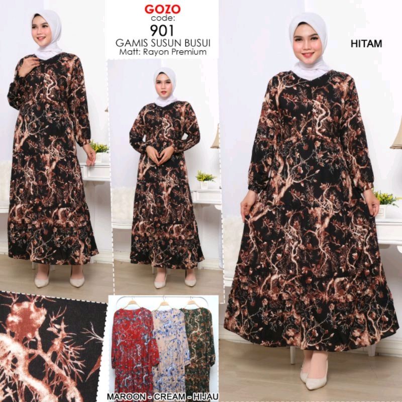 GAMIS RAYON AKAR TERBARU STANDAR &amp; JUMBO