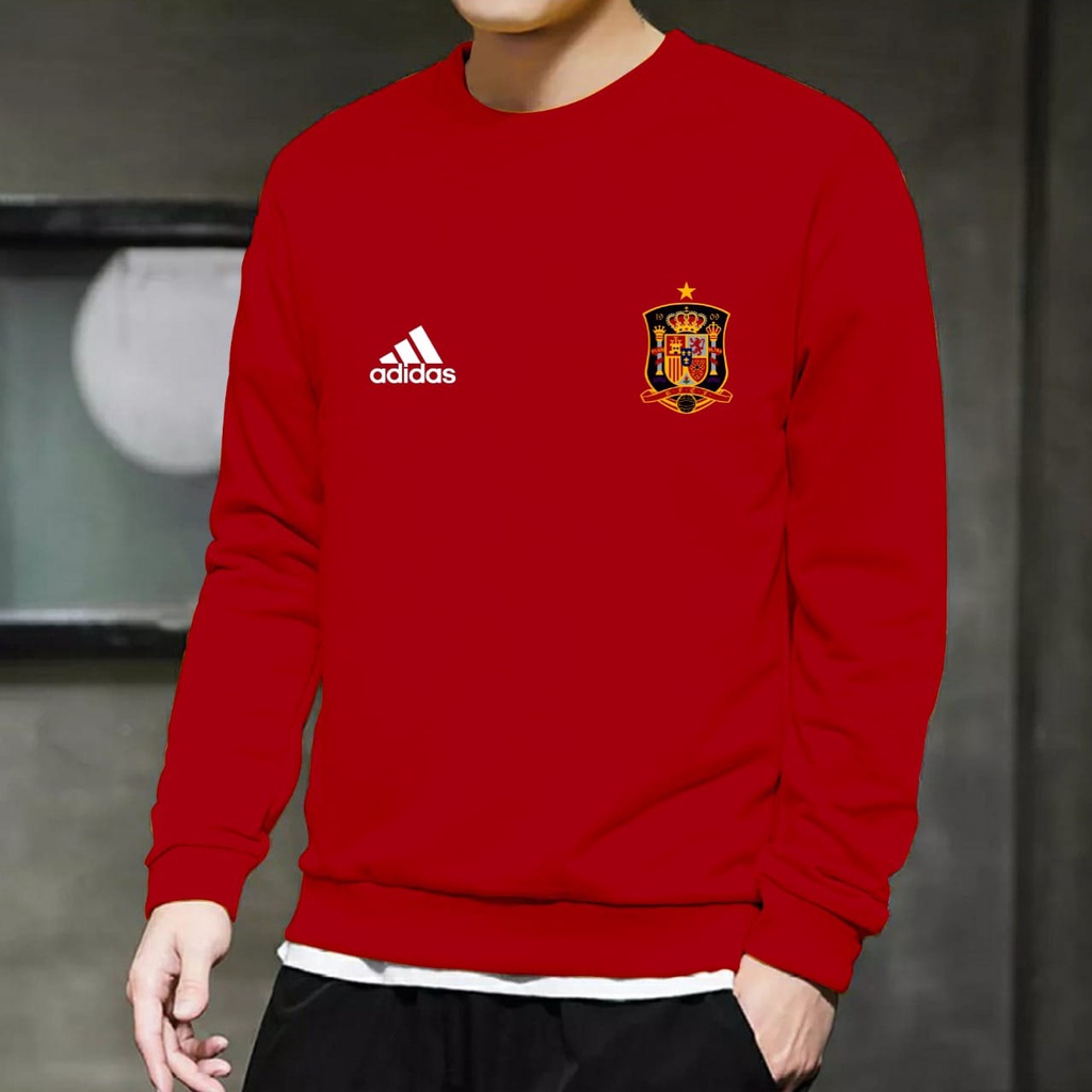 BAJU PRIA LENGAN PANJANG SPANYOL EDISI PIALA DUNIA 2012 DISTRO KEREN TERBARU TERLARIS