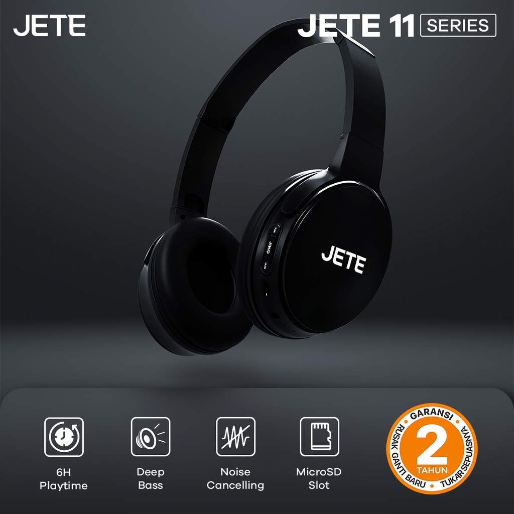 Headset Bluetooth Headphone Bluetooth JETE 11 - Garansi 2 Tahun