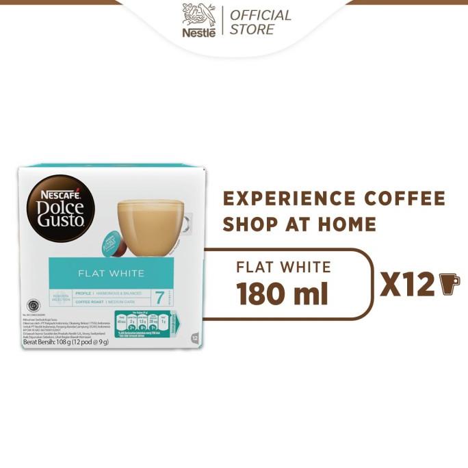 

TERMURAH NESCAF Dolce Gusto Flat White 1 box (12 kapsul=12 gelas) /KOPI RUBE/KOPI KAPAL API/KOPI SLB/KOPI BUBUK/KOPI GOOD DAY