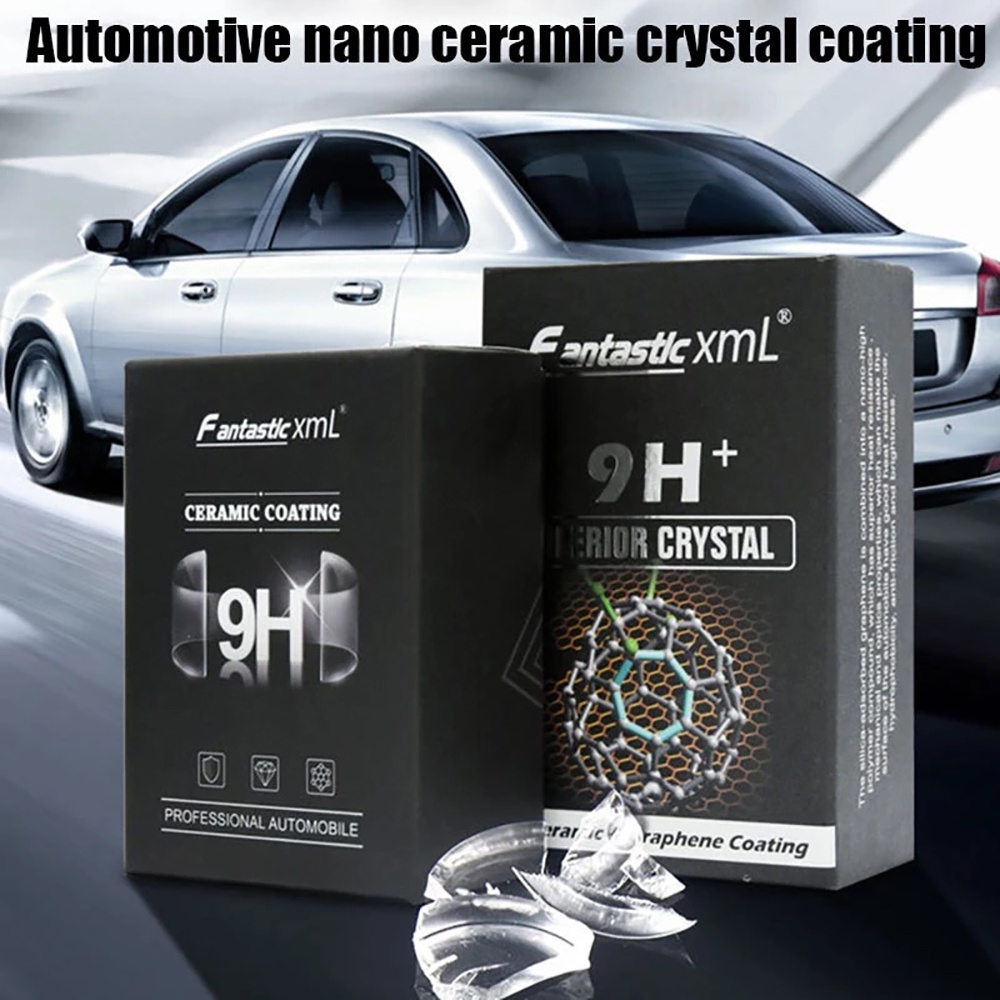 Crystal Nano Ceramic Coating Untuk Cat Metalic Doff dan Plastik/Premium Nano Ceramic Coating 9H Original  Cairan Pelindung Cat Mobil Motor Helm Pengkilap Body Dan Paint Protection