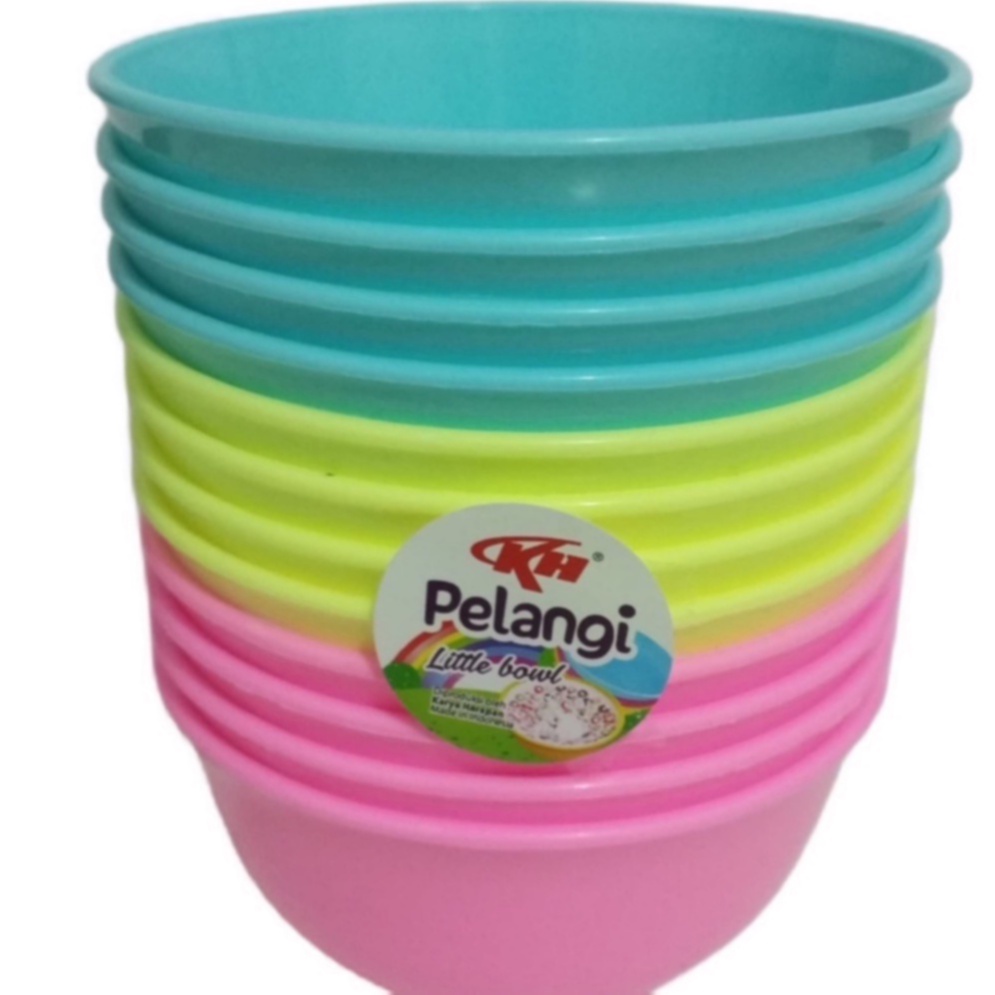 Mangkok Plastik Pelangi Little Bowl Merk KH Pelangi