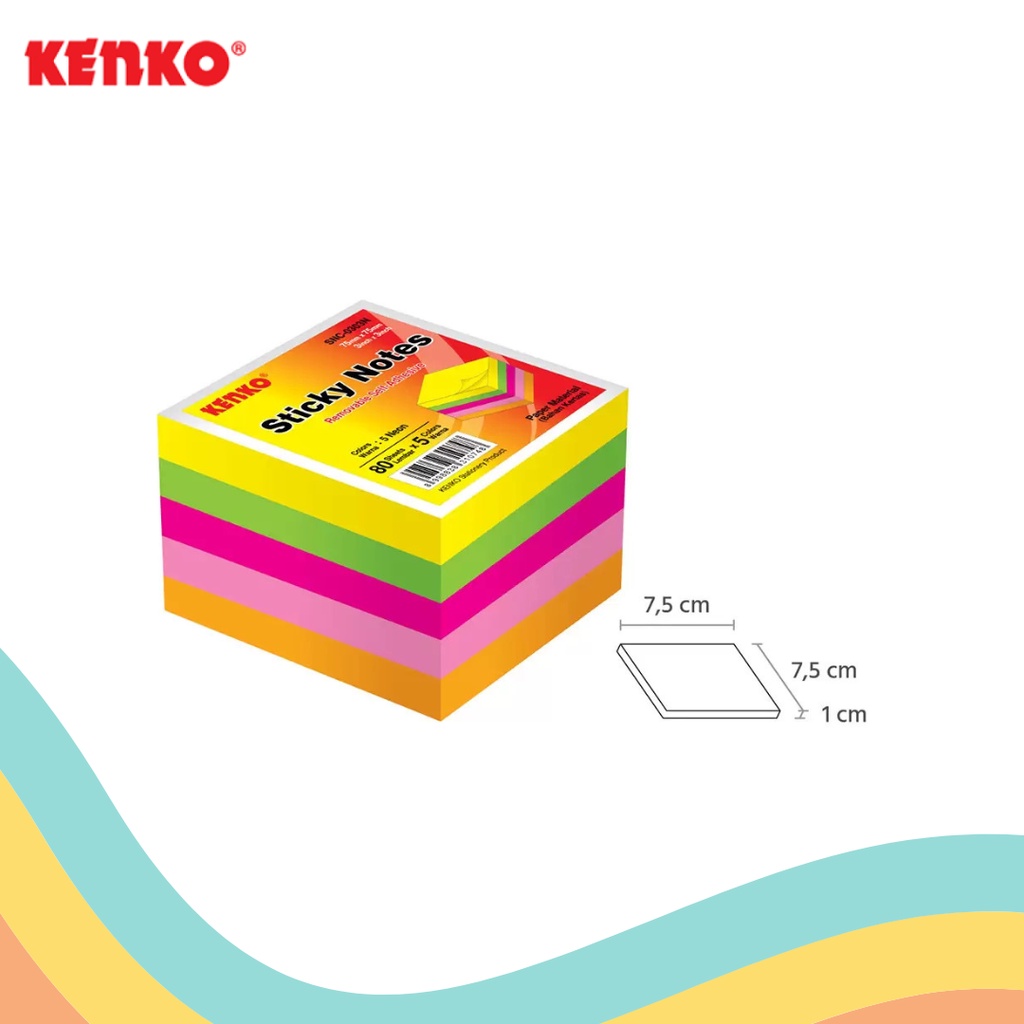 

STICK NOTE KENKO CUBE SNC-0303 NEON (1 PCS)