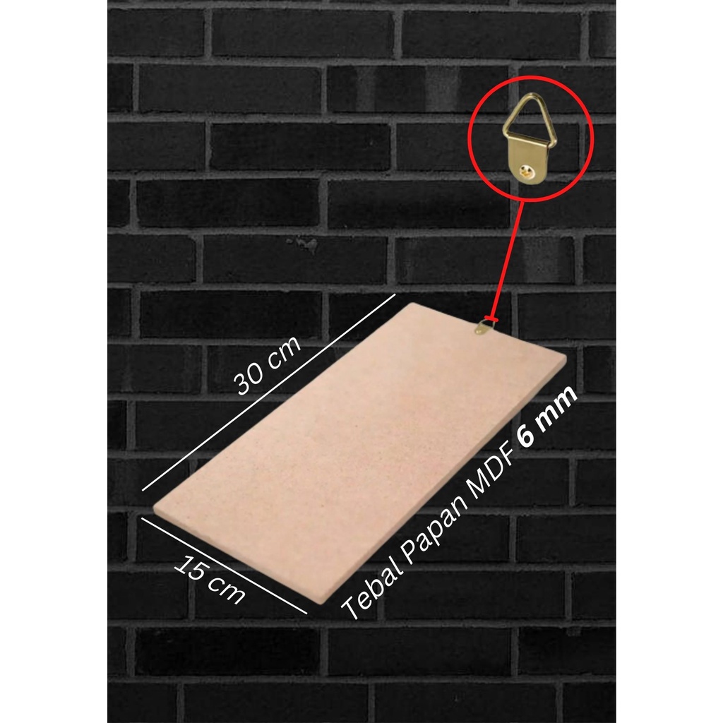Papan MDF 15X30 Murah