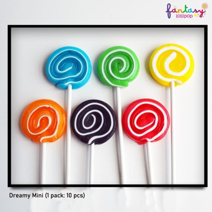 TERBARU Permen Fantasy Lollipop Dreamy Mini (1 Pack: 10 pcs) /PERMEN LUNAK/PERMEN VIRAL/PERMEN MILO/