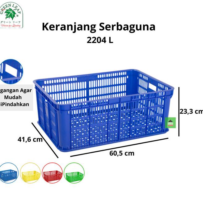 

Green Leaf Container Keranjang Industri Sebaguna 2204 L - Biru