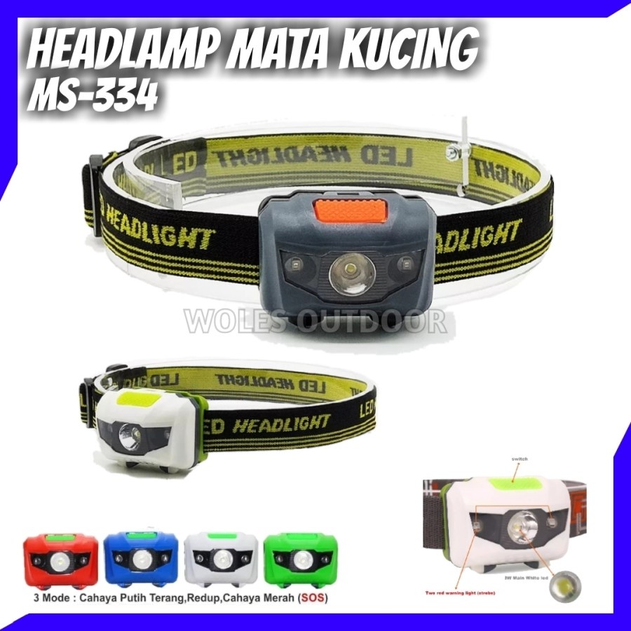 Headlamp Mitsuyama / Senter Kepala Ms-334