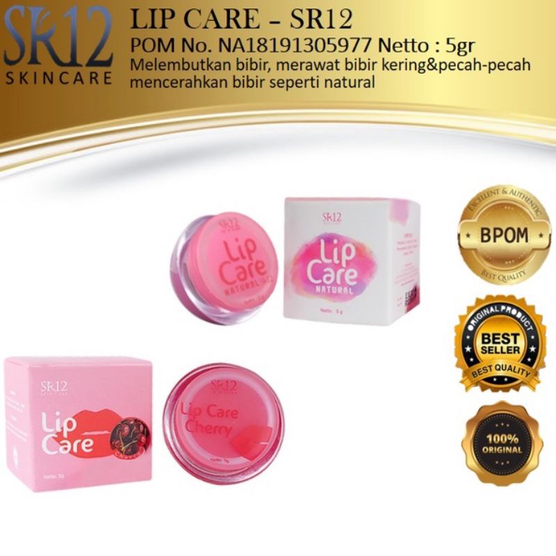 ( COD ) Lip Balm / Lip Care Sr12 Original / Pelembab Bibir Alami / Pencerah Bibir Permanen / Pencera