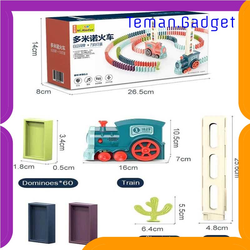 TG-MAN HISUFO Mainan Kereta Balok Domino Electric Domino Train - KT-342