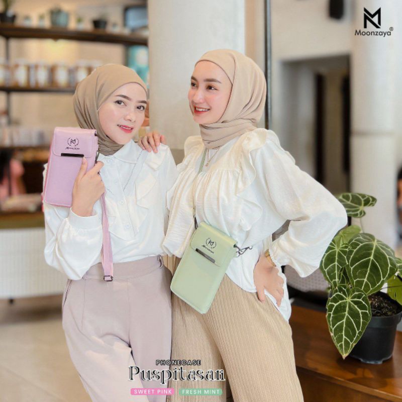 Moonzaya Phonecase Puspitasari Dompet Handphone Wanita Hp Puspa