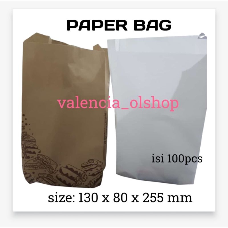 Kantong Kertas Crispy, Paper Bag, Kemasan Shihlin, Kertas Pembungkus jamur, ayam goreng, kentang gor