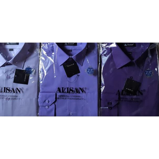 ALISAN Kemeja Polos Reguler Lengan Panjang //Size 16,5 - 17,5//JUMBO - 17