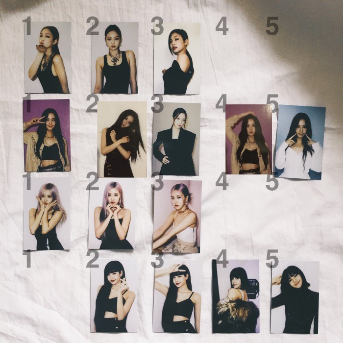 KPOP BLACKPINK THE ALBUM RANDOM PHOTOCARD PC JENNIE LISA ROSE JISOO