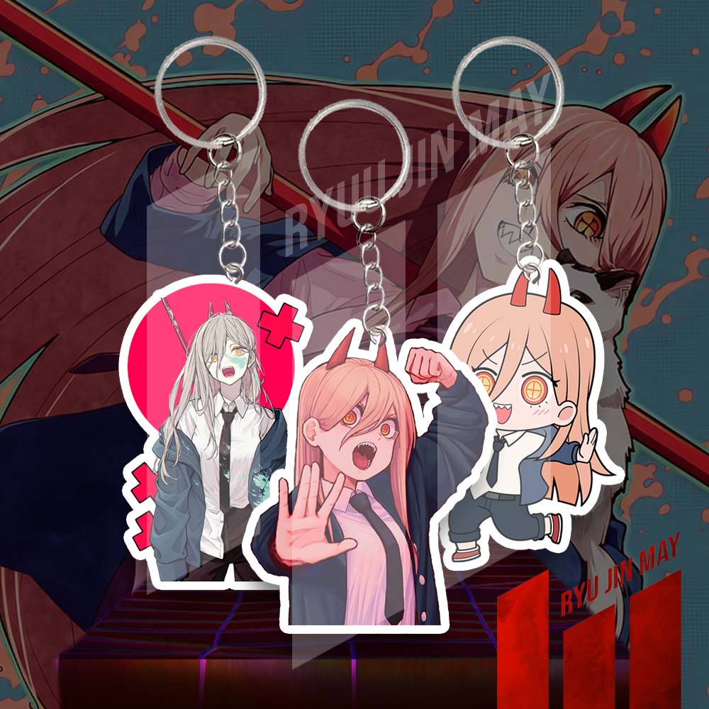 Gantungan Kunci / Keychain / Gantungan HP - Chainsaw Man - Power