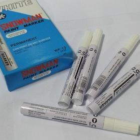 

SPIDOL PERMANENT PAINT MARKER SNOWMAN PUTIH Isi 12 PCS