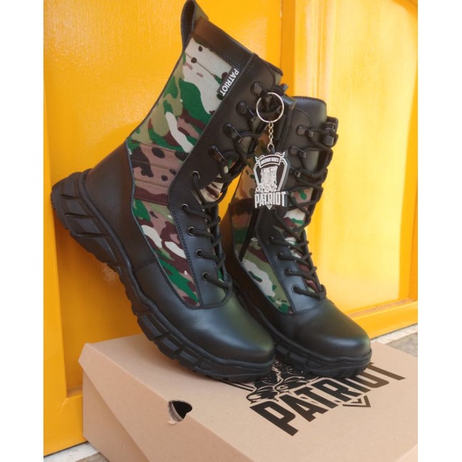 sepatu pdl loreng terbaru kulit dop sepatu pdl loreng