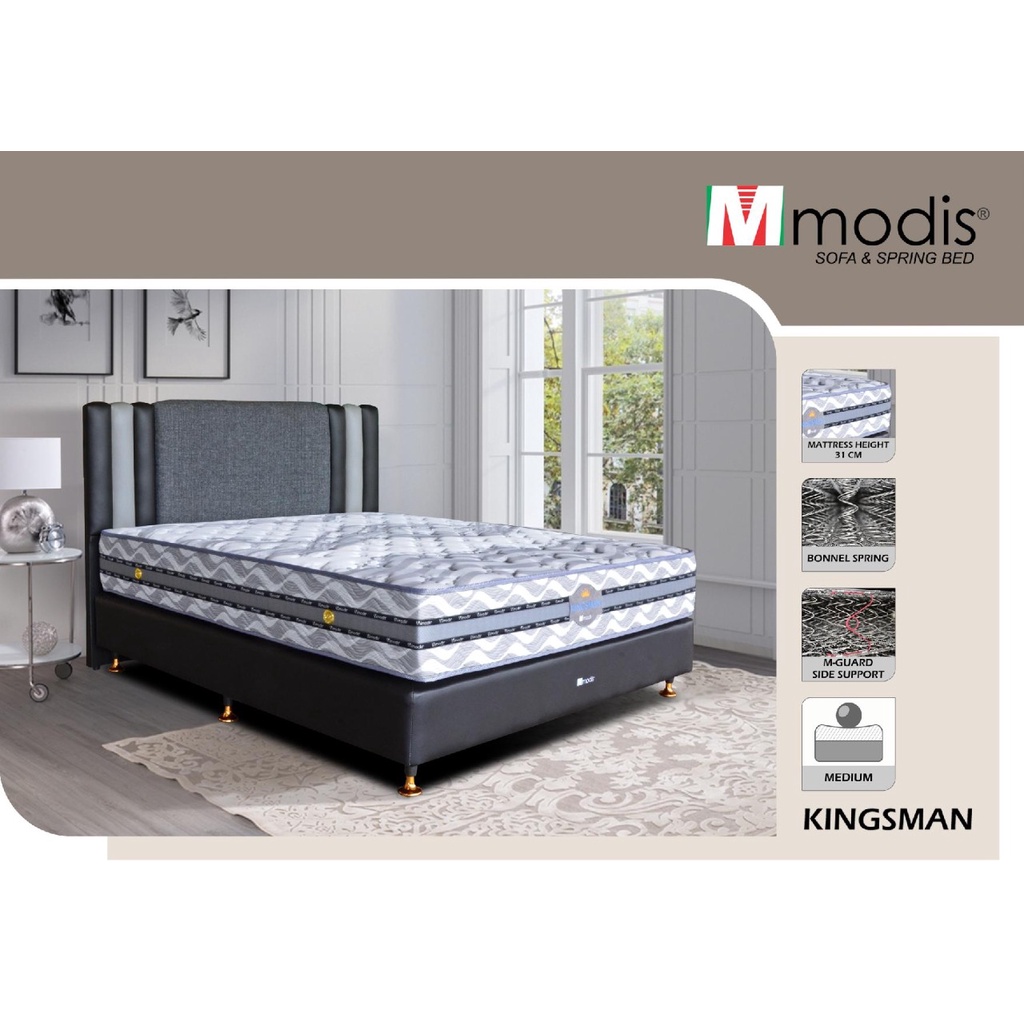 MODIS Springbed KINGSMAN Bergaransi 15 thn - Berlaku COD - Medan