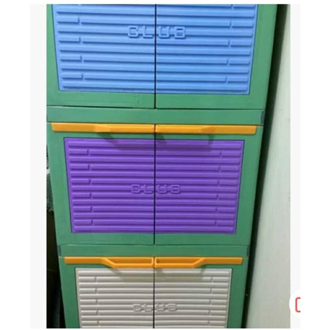 

Lemari Plastik Mini Club 3 susun stock ready